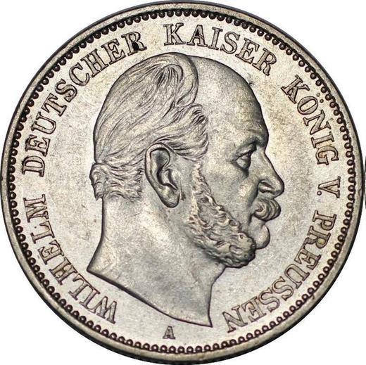 Аверс монеты - 2 марки 1876 года A "Пруссия" - цена серебряной монеты - Германия, Германская Империя