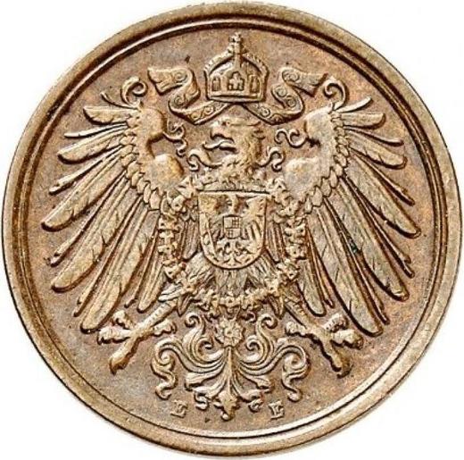 Reverso 1 Pfennig 1891 E "Tipo 1890-1916" - valor de la moneda  - Alemania, Imperio alemán