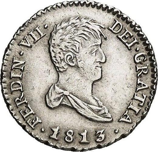 Obverse 1/2 Real 1813 M IJ "Type 1813-1814" - Silver Coin Value - Spain, Ferdinand VII