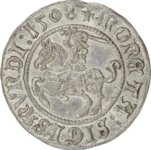 Obverse 1/2 Grosz 1508 "Lithuania" - Poland, Sigismund I the Old