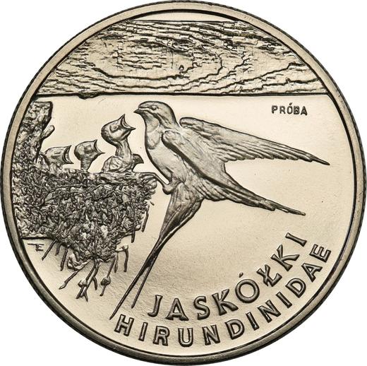 Реверс монеты - Пробные 20000 злотых 1993 года MW ET "Деревенская ласточка" Никель - цена  монеты - Польша, III Республика до деноминации