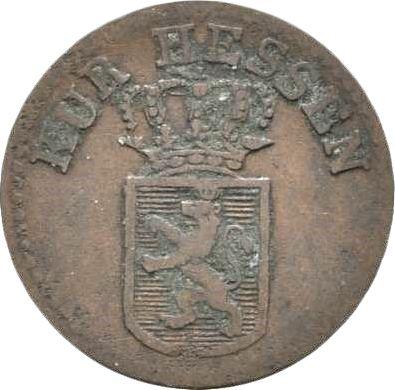 Anverso 1/4 Kreuzer 1834 - valor de la moneda  - Hesse-Cassel, Guillermo II