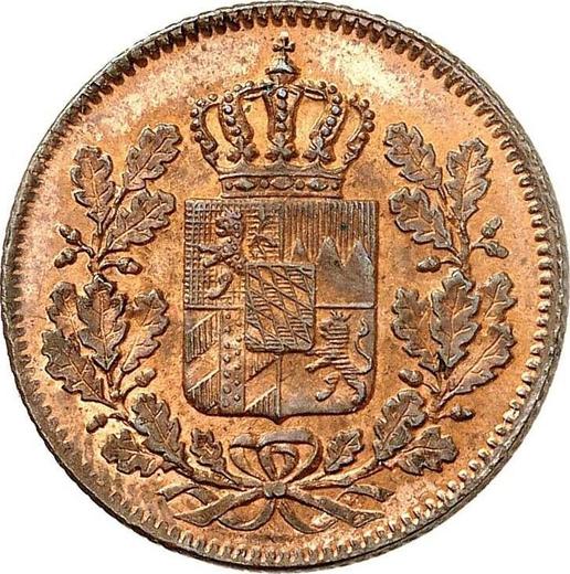 Аверс монеты - 2 пфеннига 1849 года - цена  монеты - Бавария, Максимилиан II