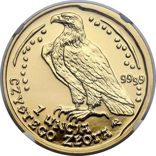 Reverso 500 eslotis 2009 MW NR "Pigargo europeo" - valor de la moneda de oro - Polonia, República moderna