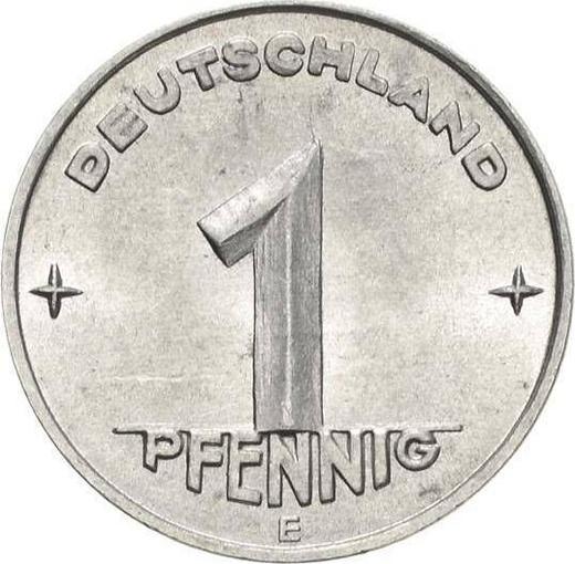 Аверс монеты - 1 пфенниг 1949 года E - цена  монеты - Германия, ГДР
