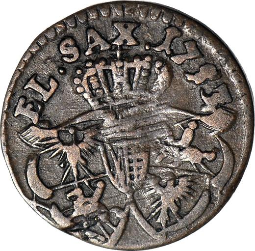 Reverso Szeląg 1753 "de corona" - valor de la moneda  - Polonia, Augusto III