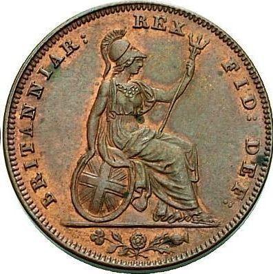 Реверс монеты - Фартинг 1836 года WW - цена  монеты - Великобритания, Вильгельм IV
