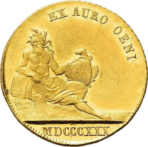 Reverso Ducado 1830 - valor de la moneda de oro - Baviera, Luis I