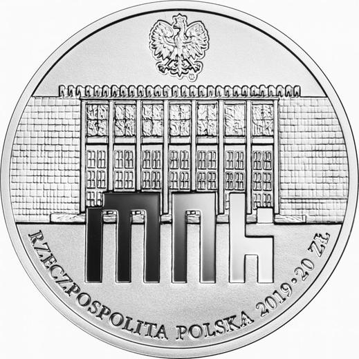 Obverse 20 Zlotych 2019 "140th Anniversary of the National Museum in Krakow" - Silver Coin Value - Poland, III Republic after denomination