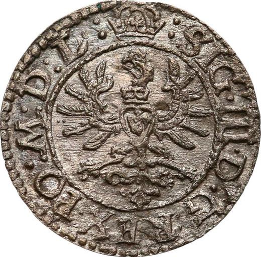 Reverso Szeląg 1625 "Lituano con el águila y caballero" - valor de la moneda de plata - Polonia, Segismundo III
