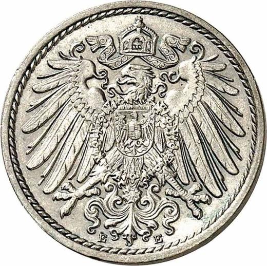 Reverse 5 Pfennig 1896 E "Type 1890-1915" - Germany, German Empire