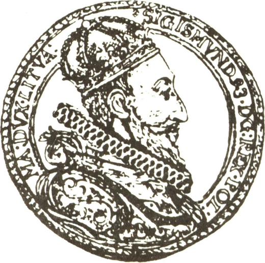 Аверс монеты - 10 дукатов (Португал) 1621 года "Литва" - цена золотой монеты - Польша, Сигизмунд III Ваза