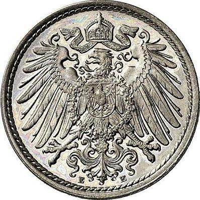 Reverso 5 Pfennige 1904 E "Tipo 1890-1915" - valor de la moneda  - Alemania, Imperio alemán