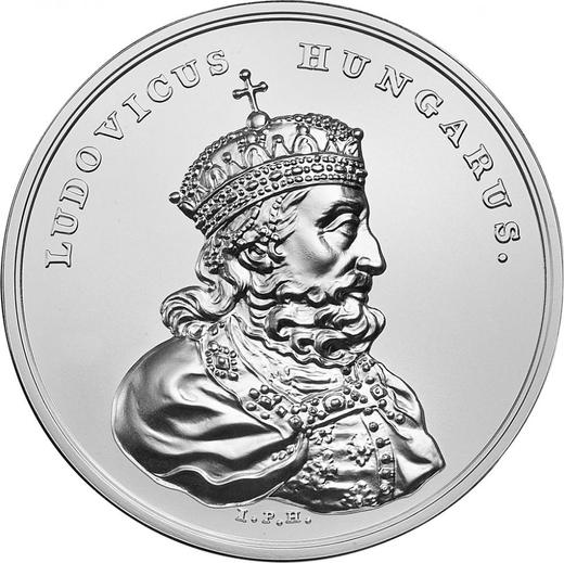 Реверс монеты - 50 злотых 2014 года MW "Людвик Венгерский" - цена серебряной монеты - Польша, III Республика после деноминации