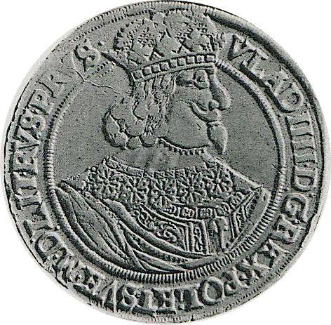 Awers monety - Talar 1643 GR "Toruń" - cena srebrnej monety - Polska, Władysław IV
