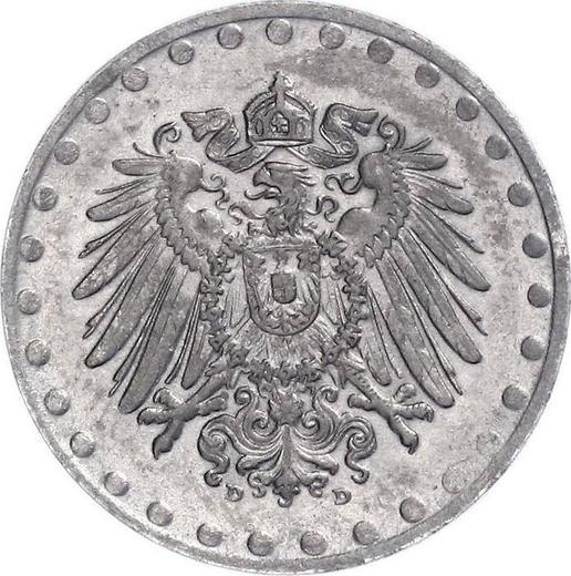 Реверс монеты - 10 пфеннигов 1918 года D "Тип 1916-1922" - цена  монеты - Германия, Германская Империя