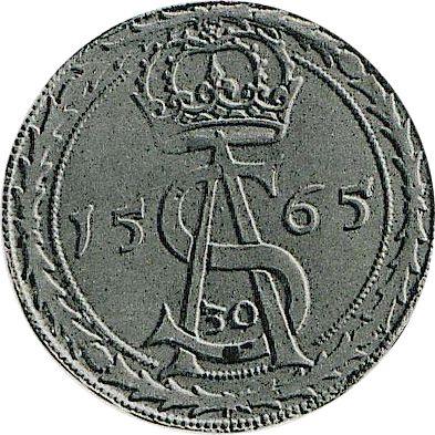 Reverso Tálero 1565 "Lituania" - valor de la moneda de plata - Polonia, Segismundo II Augusto