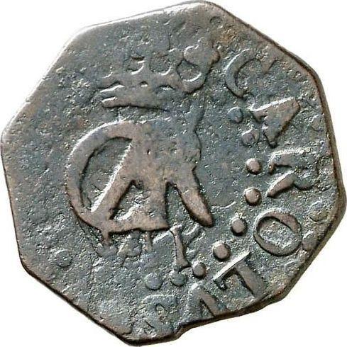 Аверс монеты - 1 мараведи 1789 года PA - цена  монеты - Испания, Карл IV