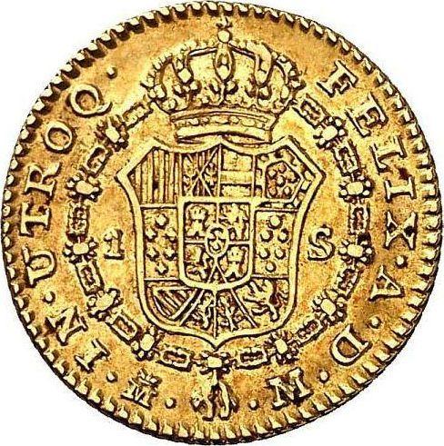 Реверс монеты - 1 эскудо 1788 года M M - цена золотой монеты - Испания, Карл III