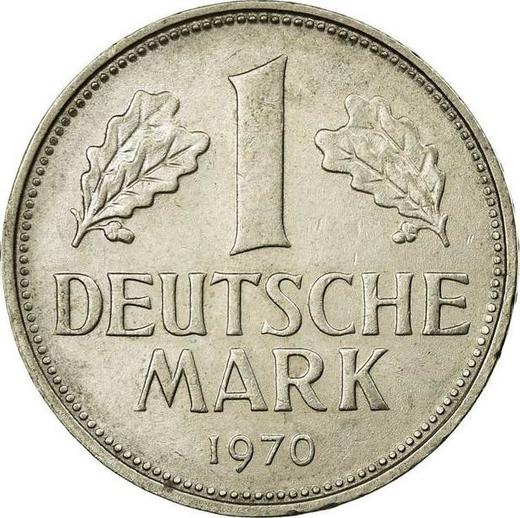 Obverse 1 Mark 1970 F -  Coin Value - Germany, FRG