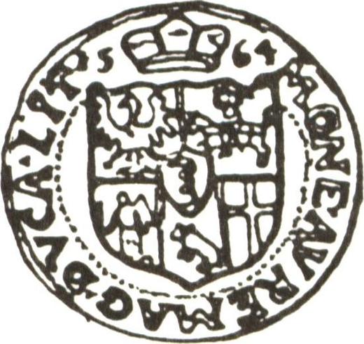 Реверс монеты - 2 дуката 1564 года "Литва" - цена золотой монеты - Польша, Сигизмунд II Август