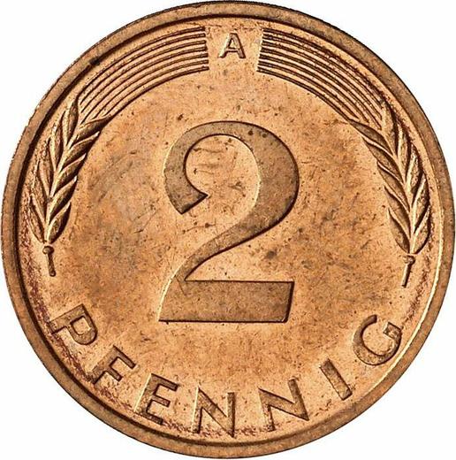 Anverso 2 Pfennige 1995 A - valor de la moneda  - Alemania, RFA