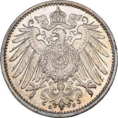 Реверс монеты - 1 марка 1902 года G "Тип 1891-1916" - цена серебряной монеты - Германия, Германская Империя