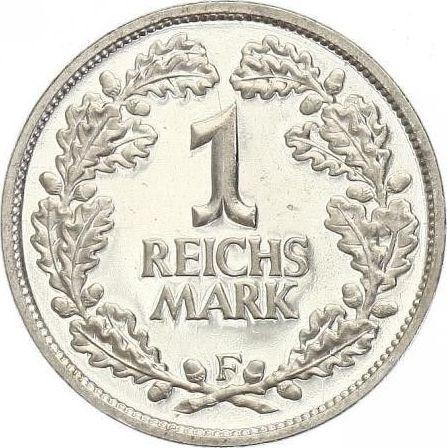 Реверс монеты - 1 рейхсмарка 1926 года F - цена серебряной монеты - Германия, Bеймарская республика