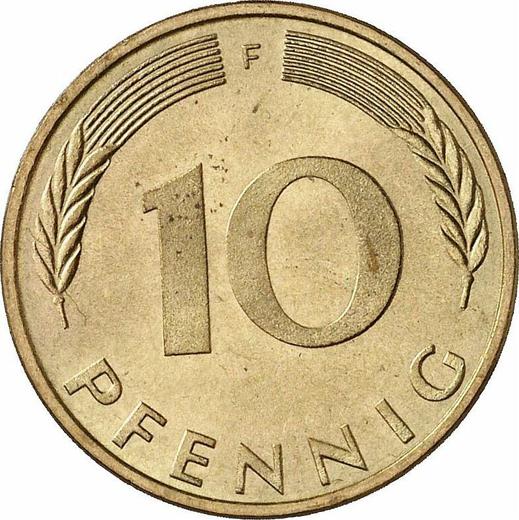 Аверс монеты - 10 пфеннигов 1974 года F - цена  монеты - Германия, ФРГ
