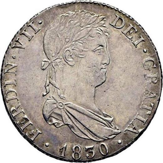 Аверс монеты - 4 реала 1830 года M AJ - цена серебряной монеты - Испания, Фердинанд VII