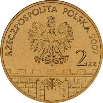Аверс монеты - 2 злотых 2007 года MW UW "Бжег" - цена  монеты - Польша, III Республика после деноминации