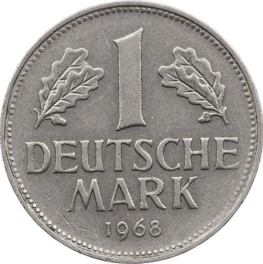 Awers monety - 1 marka 1968 D - cena  monety - Niemcy, RFN