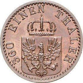 Obverse 1 Pfennig 1870 C -  Coin Value - Prussia, William I