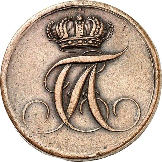 Аверс монеты - 4 пфеннига 1822 года - цена  монеты - Ангальт-Бернбург, Алексиус Фридрих Кристиан
