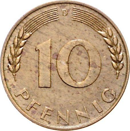 Anverso 10 Pfennige 1949 "Bank deutscher Länder" Acuñación unilateral - valor de la moneda  - Alemania, RFA