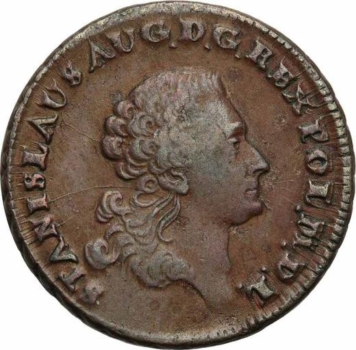 Аверс монеты - Трояк (3 гроша) 1767 года G - цена  монеты - Польша, Станислав II Август