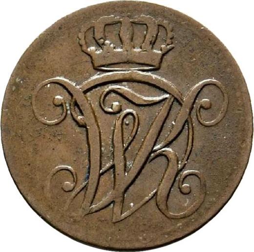 Аверс монеты - Геллер 1817 года - цена  монеты - Гессен-Кассель, Вильгельм I