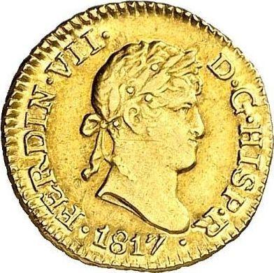Obverse 1/2 Escudo 1817 L JP - Gold Coin Value - Peru, Ferdinand VII