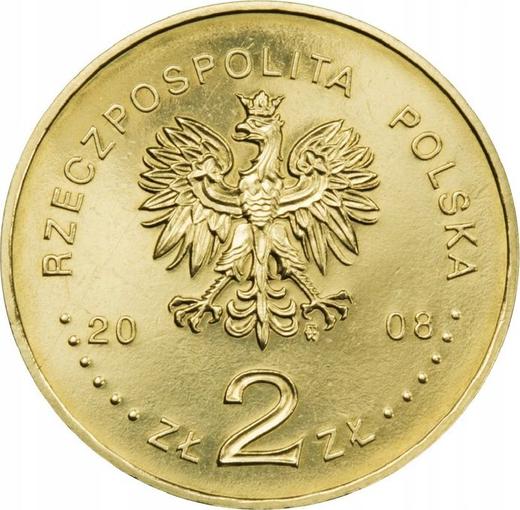 Аверс монеты - 2 злотых 2008 года MW "90 лет Великопольскому восстанию" - цена  монеты - Польша, III Республика после деноминации