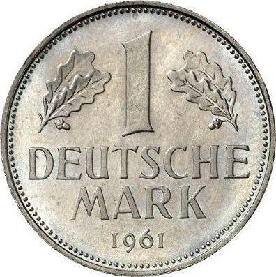 Obverse 1 Mark 1961 D -  Coin Value - Germany, FRG