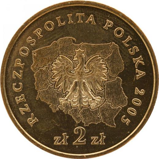 Anverso 2 eslotis 2005 MW "Voivodato de Pomerania Occidental" - valor de la moneda  - Polonia, República moderna