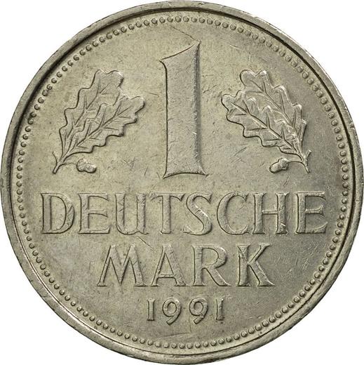 Anverso 1 marco 1991 A - valor de la moneda  - Alemania, RFA