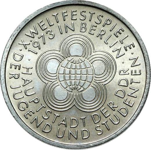 Anverso 10 marcos 1973 A "Fiesta de Jovenes y Estudiantes" - valor de la moneda  - Alemania, República Democrática Alemana (RDA)