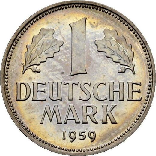 Awers monety - 1 marka 1959 F - cena  monety - Niemcy, RFN