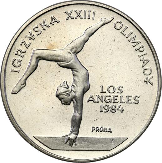 Rewers monety - PRÓBA 500 złotych 1983 MW SW "XXIII Letnie Igrzyska Olimpijskie - Los Angeles 1984" Nikiel - cena  monety - Polska, PRL