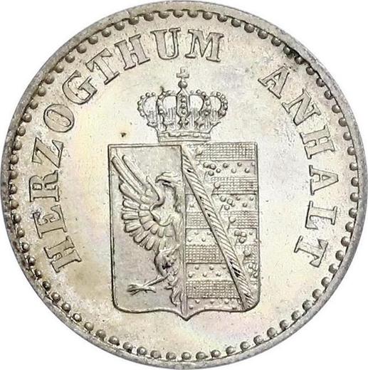 Аверс монеты - 1 серебряный грош 1862 года A - цена серебряной монеты - Ангальт-Дессау, Леопольд Фридрих