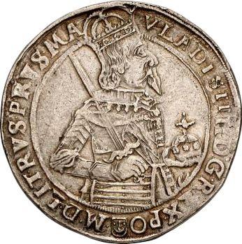 Аверс монеты - Талер 1636 года II "Тип 1633-1636" - цена серебряной монеты - Польша, Владислав IV