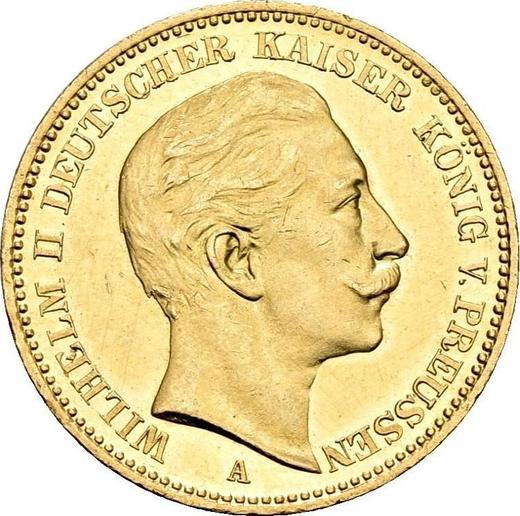 Аверс монеты - 20 марок 1901 года A "Пруссия" - цена золотой монеты - Германия, Германская Империя