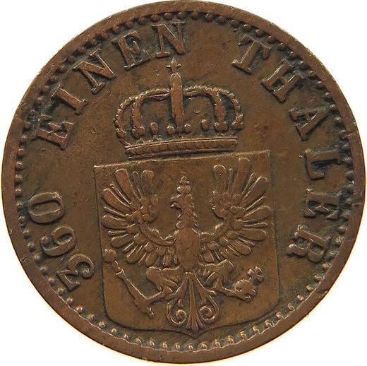 Аверс монеты - 1 пфенниг 1871 года C - цена  монеты - Пруссия, Вильгельм I