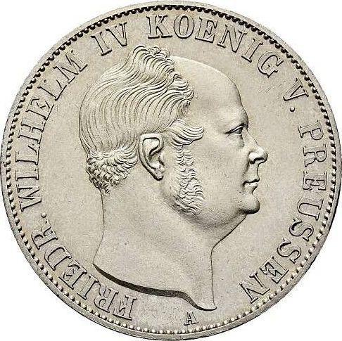Аверс монеты - Талер 1854 года A - цена серебряной монеты - Пруссия, Фридрих Вильгельм IV